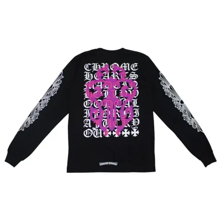 Chrome Hearts Eye Chart Dagger Longsleeve T-shirt Black