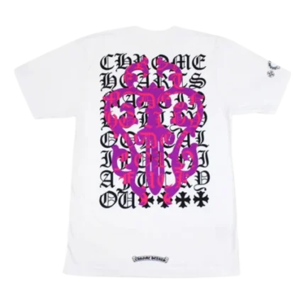 Chrome Hearts Dagger Logo White Drop Sleeve Tee