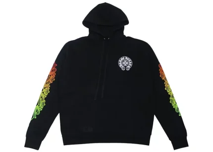 Chrome Hearts Floral Sleeve Gradient Made In Hollywood Hoodie Black/Gradient