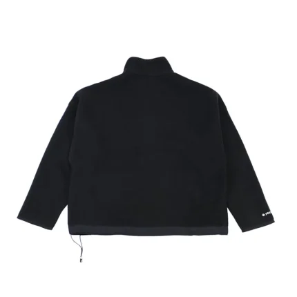 Chrome Hearts Half Zip Horse Shoe Fleece Jacket Black