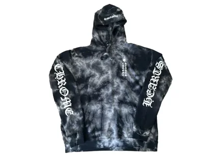 Chrome Hearts Horseshoe Hoodie Black Tie Dye