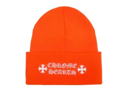 Chrome Hearts Logo Beanie Safety Orange
