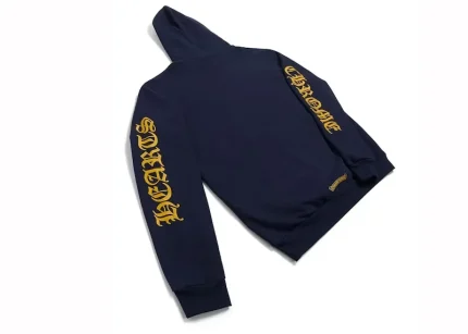 Chrome Hearts Logo Hoodie Navy