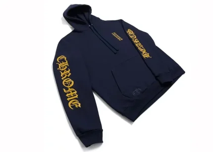 Chrome Hearts Logo Hoodie Navy