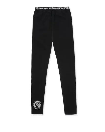 Chrome Hearts Logo Leggings Black