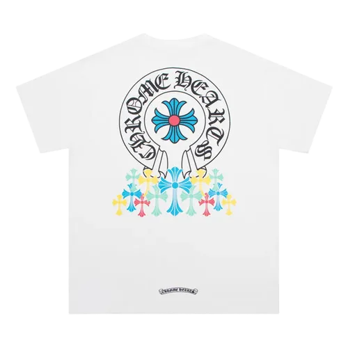 Chrome-Hearts-Logo-With-Multypal-Cross-T-Shirt-1 Chrome Hearts Multi-Cross Logo T-Shirt
