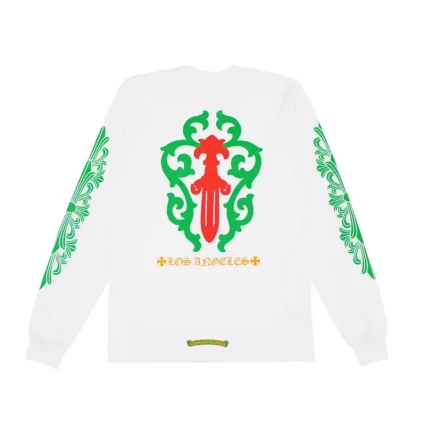 Chrome Hearts Los Angeles Exclusive Christmas L/S T-shirt White