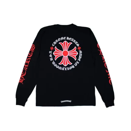 Chrome Hearts Made In Hollywood Plus Cross L/S T-shirt Black/Red