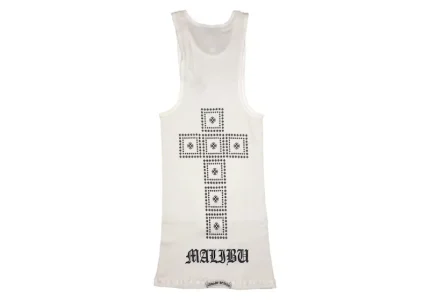Chrome Hearts Malibu Exclusive Cross Tank Top White