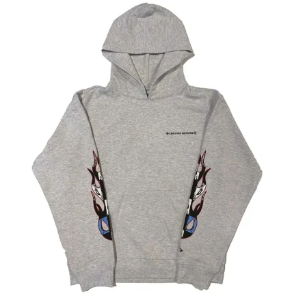 Chrome Hearts Matty Boy Brain Hoodie Heather Grey