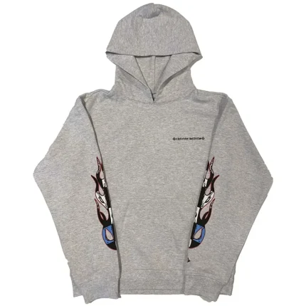 Chrome Hearts Matty Boy Brain Hoodie Heather Grey