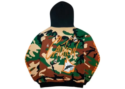 Chrome Hearts Matty Boy Caution Hoodie Camo