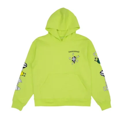 Chrome Hearts Matty Boy Link Hoodie Lime Green