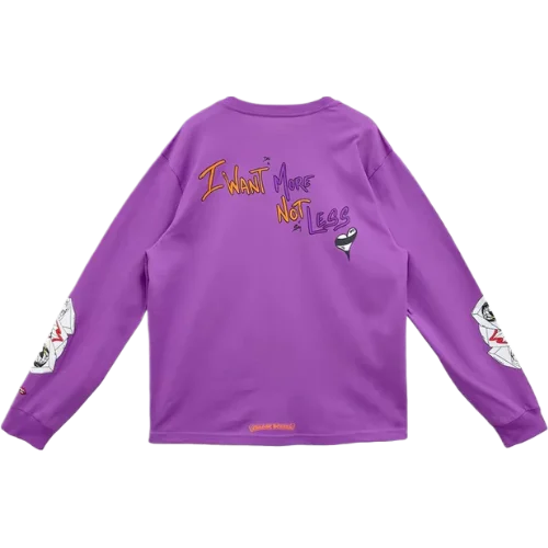 Chrome-Hearts-Matty-Boy-PURRELLE-Graffiti-Long-Sleeves-Tee-1 Chrome Hearts Matty Boy I Want More Long Sleeves Tee