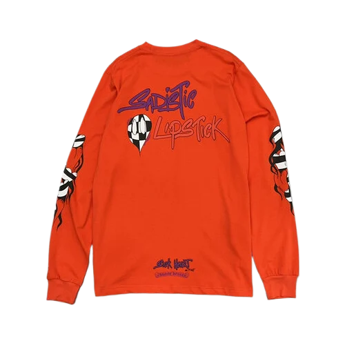 Chrome-Hearts-Matty-Boy-Sadistic-Lipstick-Sick-Heart-Longsleeve-Shirt-1 Chrome Hearts Matty Boy Sadistic Lipstick Long Sleeve Shirt