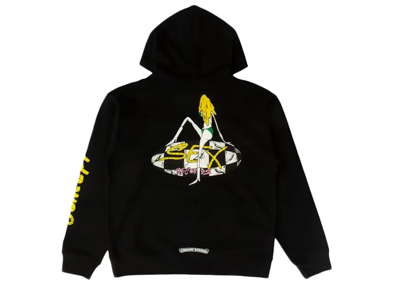 Chrome-Hearts-Matty-Boy-Sex-Records-Concept-Hoodie-Black Chrome Hearts Matty Boy Sex Records Concept Hoodie Black