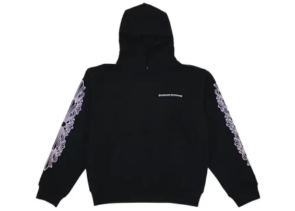 Chrome Hearts Matty Boy Shoulder Logo Hoodie Black/Pink
