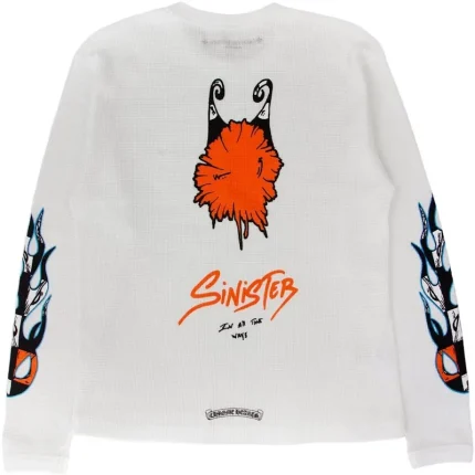Chrome Hearts Matty Boy Sinister Thermal L/S T-shirt White