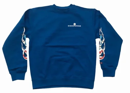 Chrome Hearts Matty Boy Space Crewneck Sweatshirt Blue