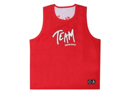 Chrome Hearts Matty Boy Sports Mesh Reversible Basketball Jersey Red