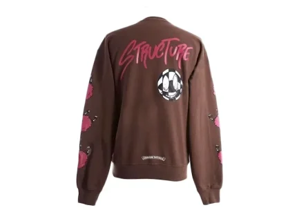 Chrome Hearts Matty Boy Structure Crewneck Sweatshirt Brown