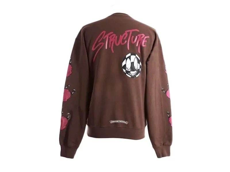 Chrome Hearts Matty Boy Structure Crewneck Sweatshirt Brown Chrome Hearts Matty Boy Structure Crewneck Sweatshirt Brown