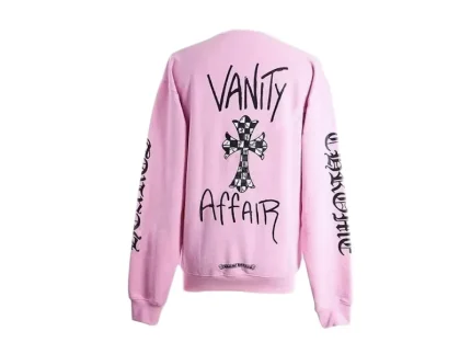 Chrome Hearts Matty Boy Vanity Affair Crewneck Sweatshirt Pink