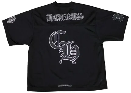 Chrome Hearts Mesh Stadium Football Jersey Black