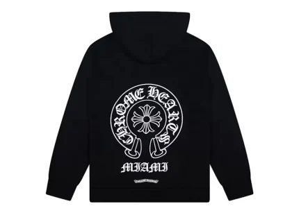 Chrome Hearts Miami Exclusive Zip Up Hoodie Black