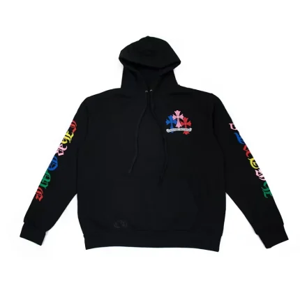 Chrome Hearts Multi Color Cross Cemetery Hoodie Black