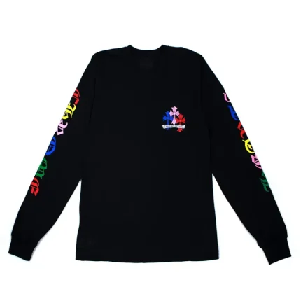 Chrome Hearts Multi Color Cross Cemetery L/S T-shirt Black