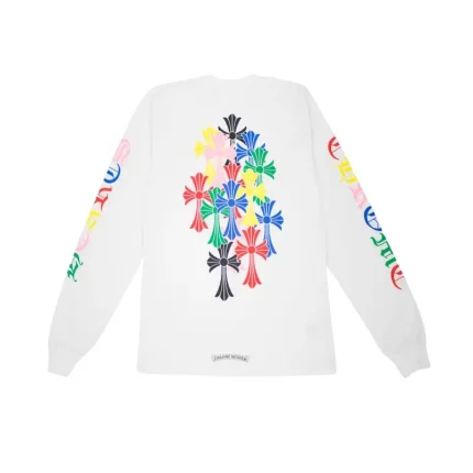 Chrome Hearts Multi Color Cross L/S T-shirt White