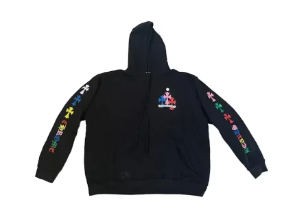 Chrome Hearts Multi Color Cross Hoodie Black