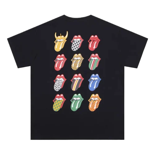 Chrome-Hearts-Multiple-X-Rolling-Stone-Black-T-Shirt-1 Chrome Hearts Multiple X Rolling Stone T-Shirt black