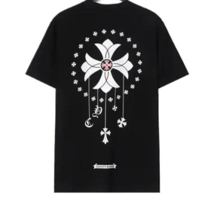 New Chrome Hearts Cross Design T-Shirt