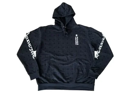 Chrome Hearts Plus Cross Allover Print With Horseshoe Logo Hoodie