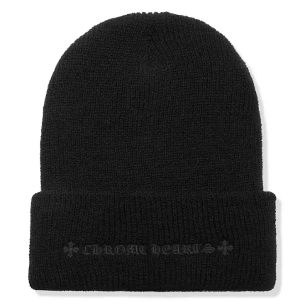 Chrome Hearts Plus Cross Beanie Black
