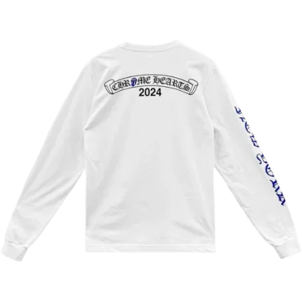 Chrome Hearts Rolling Stones Blue Tongue Long Sleeve T-Shirt