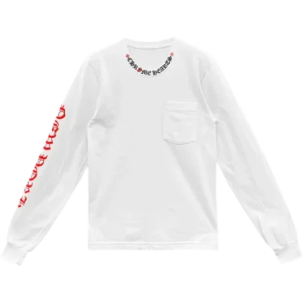 Chrome Hearts Rolling Stones Red Tongue Long Sleeve Tee