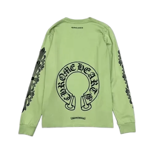 Chrome-Hearts-Sage-Green-Longsleeve-1 Chrome Hearts Sage Green Long Sleeve Tee