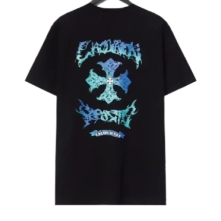 Chrome Hearts Sanskrit Letters Cross Black T-Shirt
