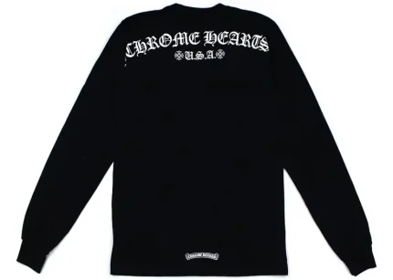 Chrome Hearts Script Letter Logo L/S T-shirt Black