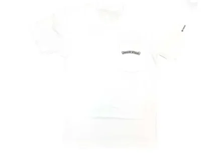 Chrome Hearts Scroll Logo Pocket T-shirt White