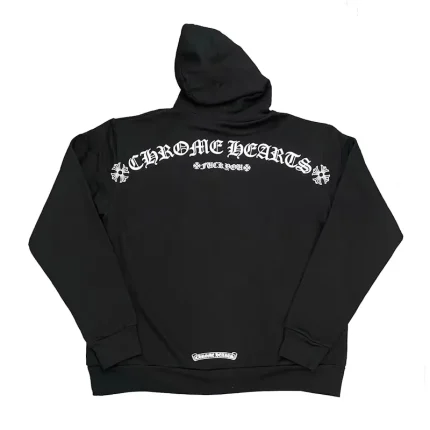 Chrome Hearts Shoulder Logo Hoodie Black