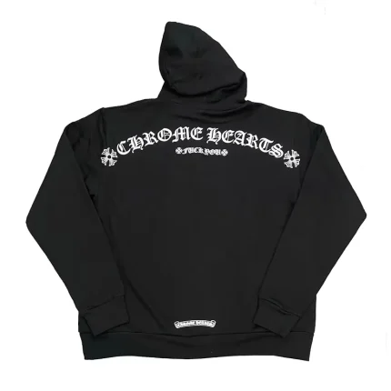 Chrome Hearts Shoulder Logo Hoodie Black