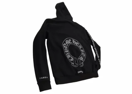 Chrome Hearts Silver Glitter Hoodie Black