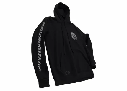 Chrome Hearts Silver Glitter Hoodie Black