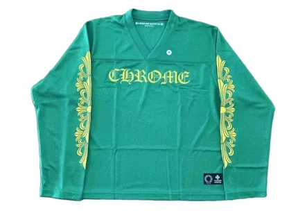 Chrome Hearts Sports Mesh Warm Up Jersey Green/Yellow