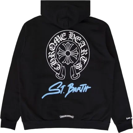 Chrome Hearts St. Barth Exclusive Zip Up Hoodie Black