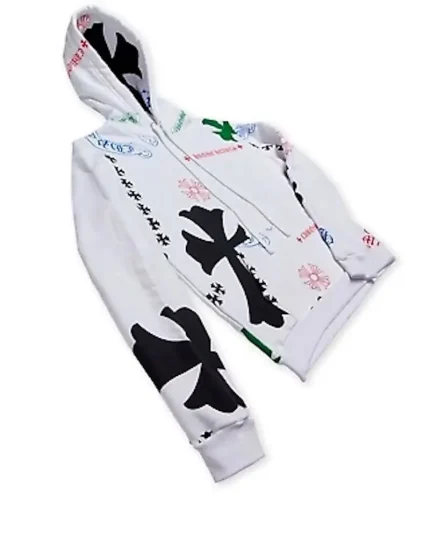 Chrome Hearts Stencil Hoodie White
